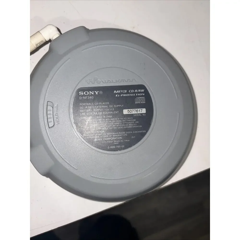 Sony Walkman CD MP3 FM Radio D-NF340 Compact Disc Tested & Works